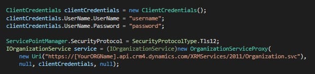 Execute Dynamics 365 Action from an external application using C#