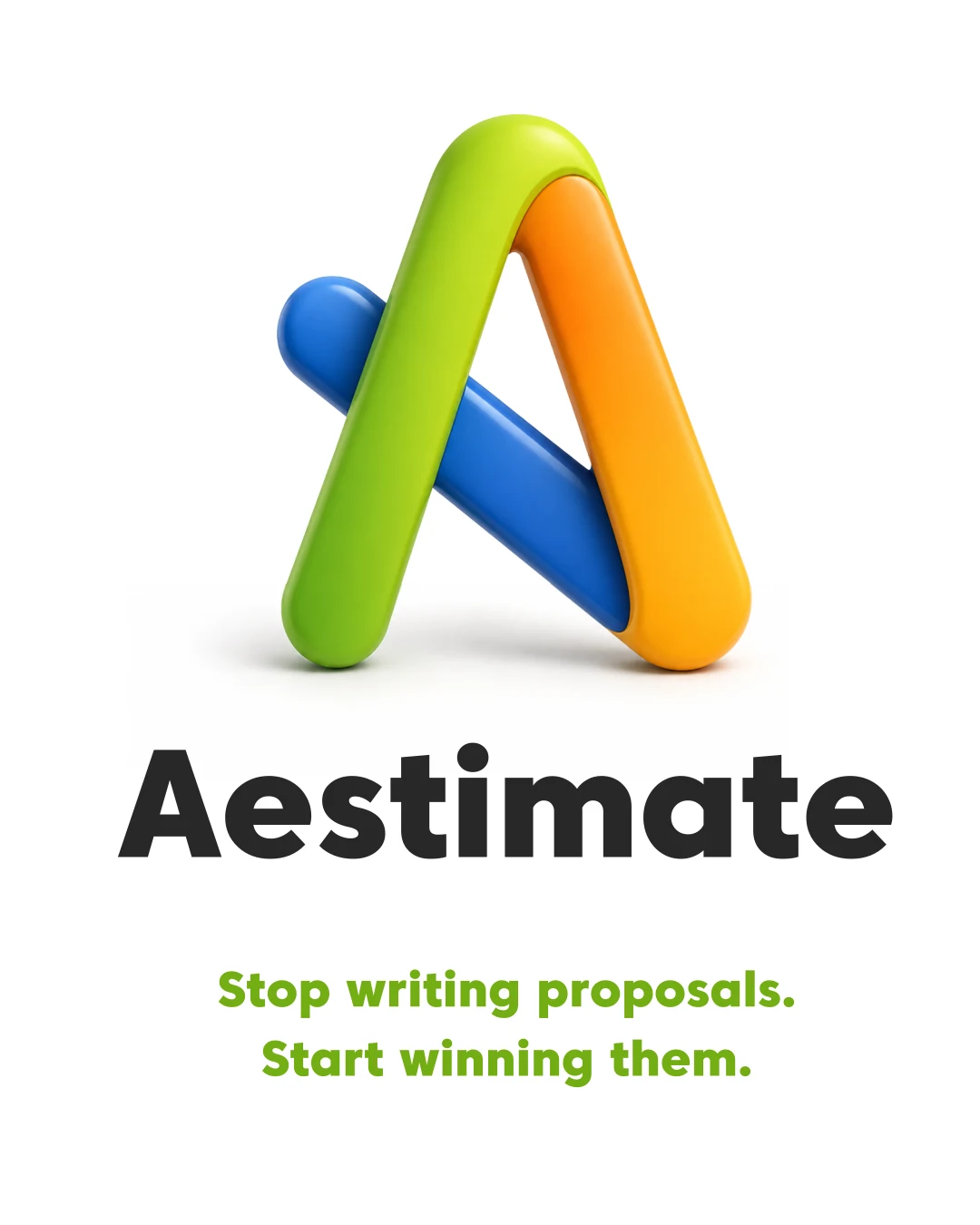 Aestimate logo and campaign identity